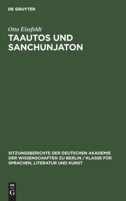 Taautos Und Sanchunjaton