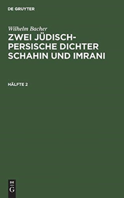 Zwei jüdisch-persische Dichter Schahin und Imrani. Hälfte 2