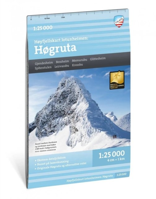 Jotunheimen: Høgruta - Høyfjellskart