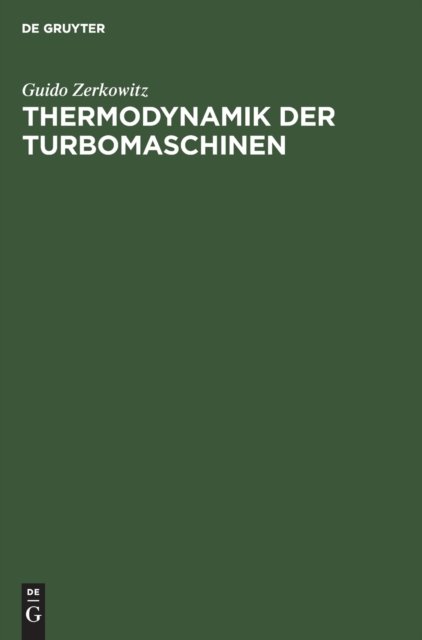 Thermodynamik Der Turbomaschinen