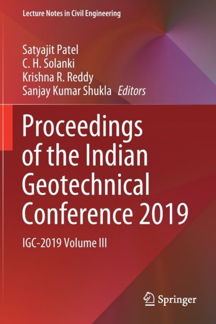 Proceedings of the Indian Geotechnical Conference 2019