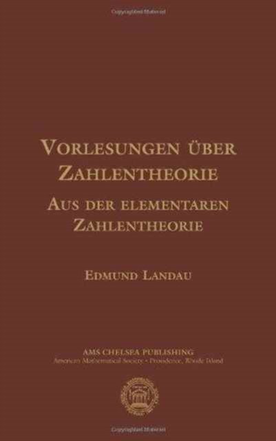 Vorlesungen Uber Zahlentheorie