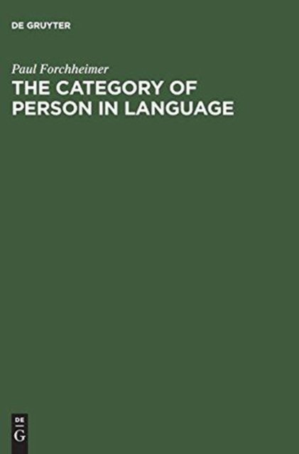 The Category of Person in Language