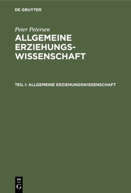 Allgemeine Erziehungswissenschaft