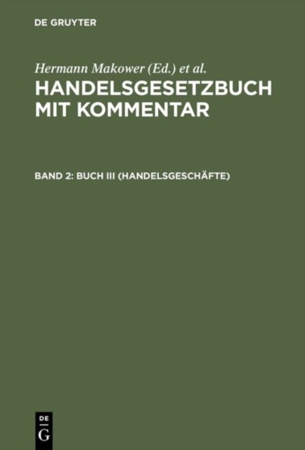 Buch III (Handelsgeschafte)
