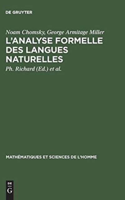 L'Analyse Formelle Des Langues Naturelles