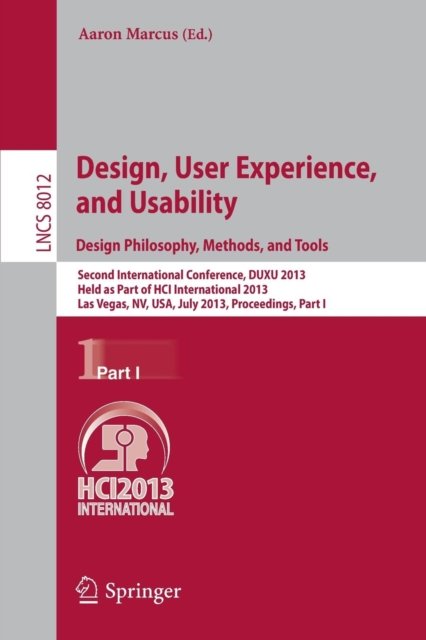 Design, User Experience, and Usability