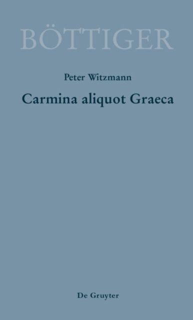 Carmina aliquot Graeca