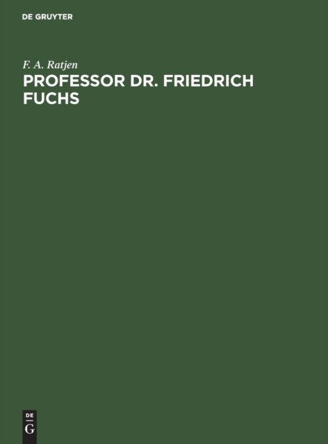 Professor Dr. Friedrich Fuchs