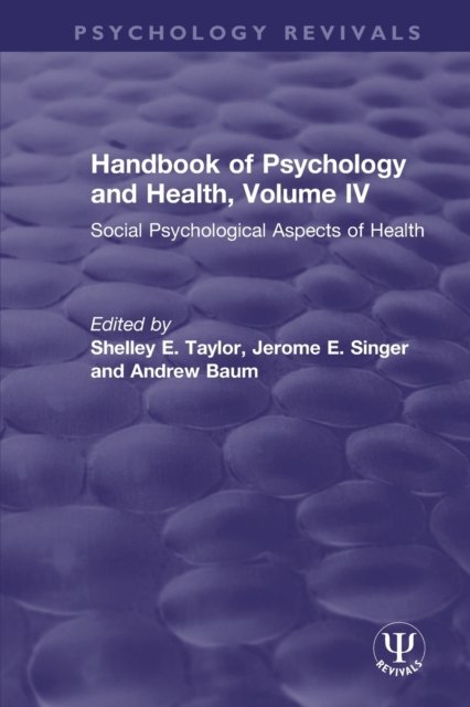 Handbook of Psychology and Health, Volume IV