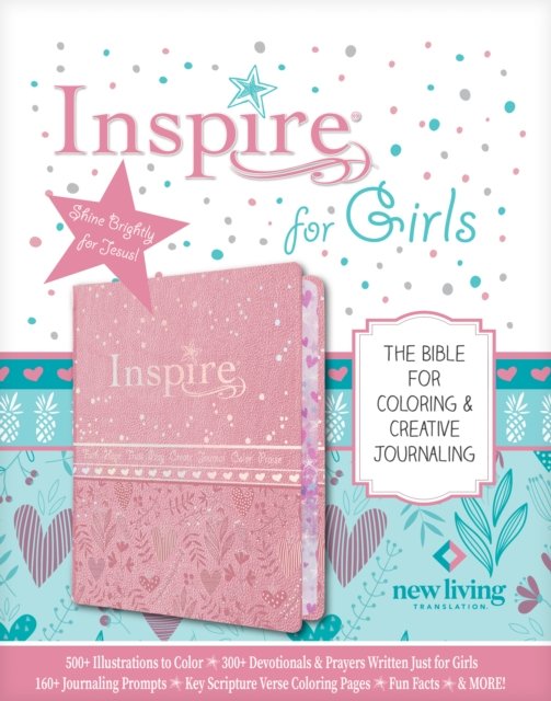 Inspire Bible for Girls NLT (LeatherLike, Pink)