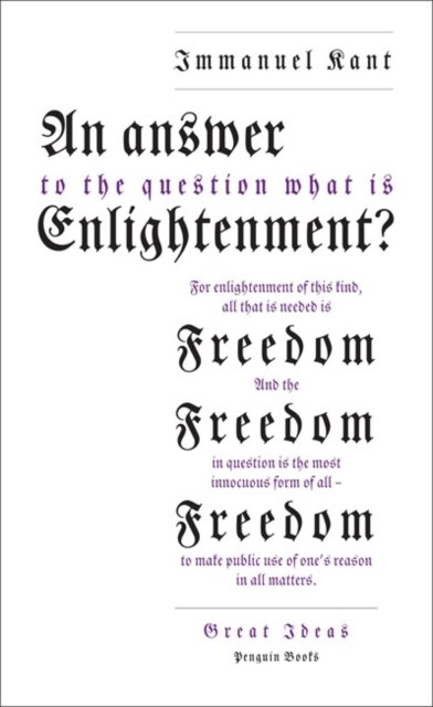 An Answer to the Question: ''What is Enlightenment?''
