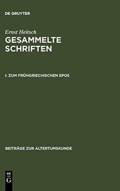 Zum Fruhgriechischen Epos