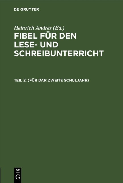 (Fur Dar Zweite Schuljahr)