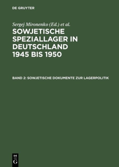 Niethammer Sowjet Dokumente Lagerpoltik