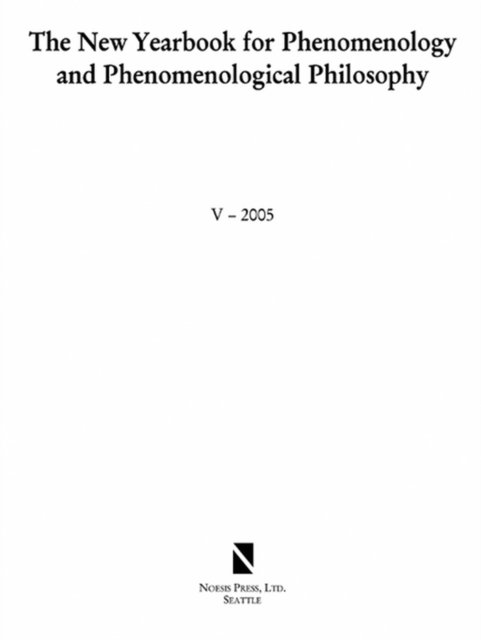 The New Yearbook for Phenomenology and Phenomenological Philosophy V. V
