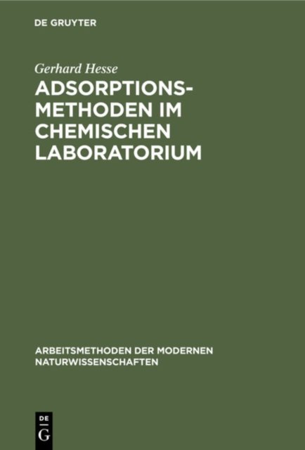 Adsorptionsmethoden Im Chemischen Laboratorium
