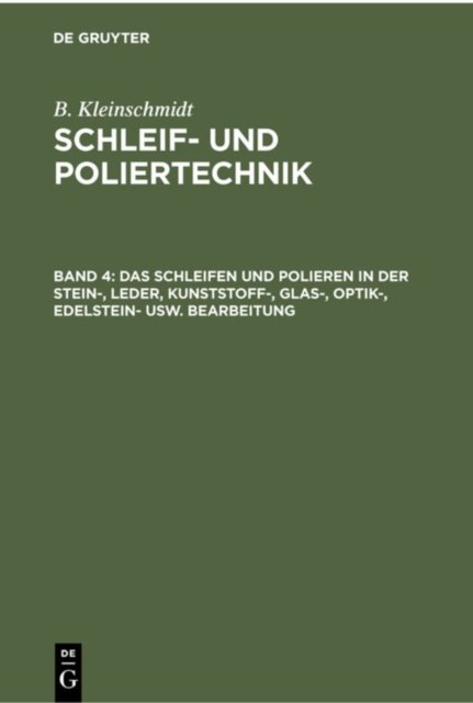 Schleifen und Polieren in der Stein-, Leder, Kunststoff-, Glas-, Optik-, Edelstein- usw. Bearbeitung