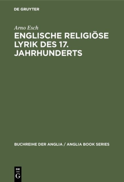 Englische religiose Lyrik des 17. Jahrhunderts