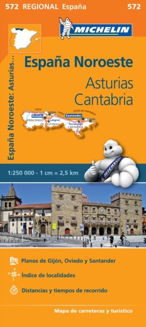 Asturias Cantabria - Michelin Regional Map 572