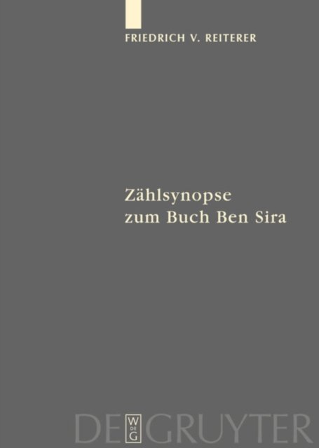 Zahlsynopse zum Buch Ben Sira