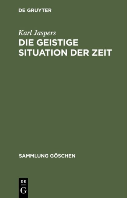 geistige Situation der Zeit