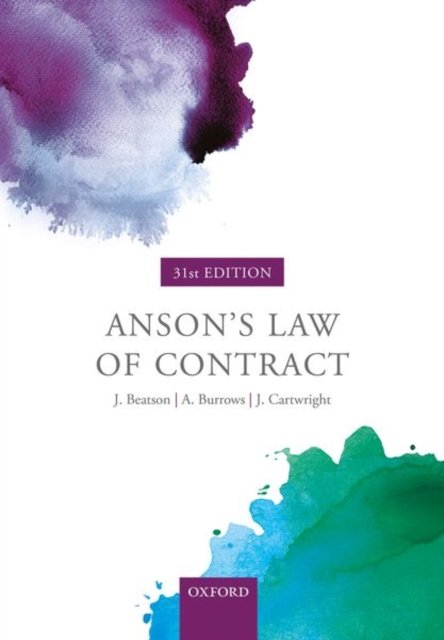 Anson''s Law of Contract