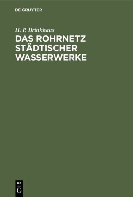 Rohrnetz städtischer Wasserwerke