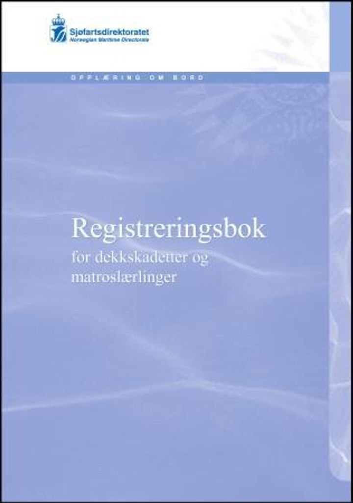 Registreringsbok for dekkskadetter og matroslærlinger