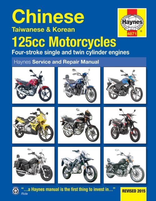 Chinese, Taiwanese & Korean 125cc Motorcycles Haynes Repair Manual