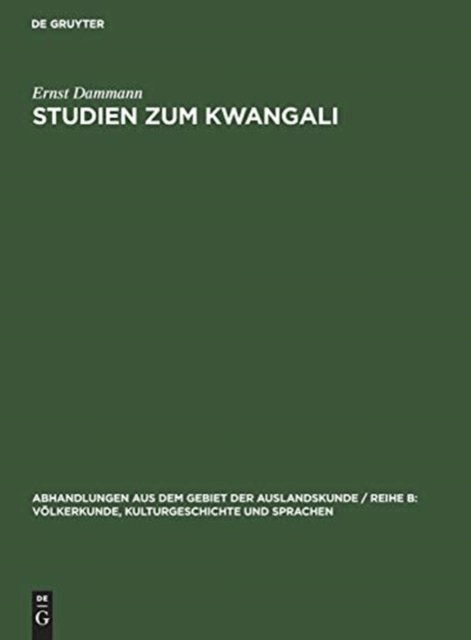 Studien Zum Kwangali