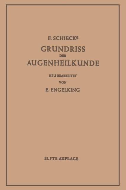 Grundriss der Augenheilkunde