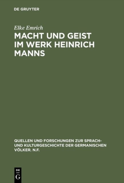 Macht und Geist im Werk Heinrich Manns