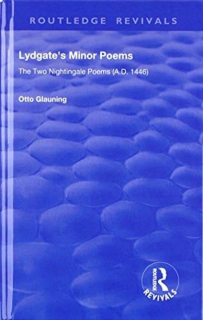 Lydgate''s Minor Poems