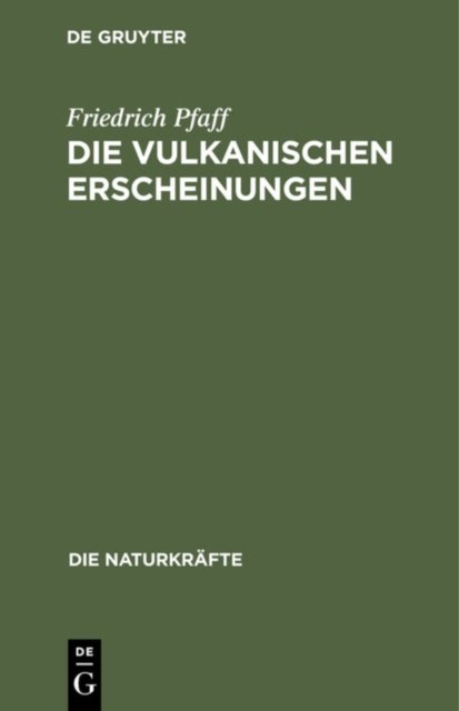vulkanischen Erscheinungen