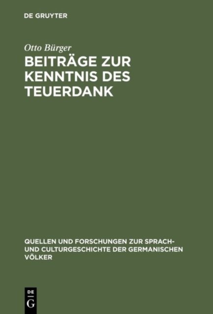 Beitrage zur Kenntnis des Teuerdank