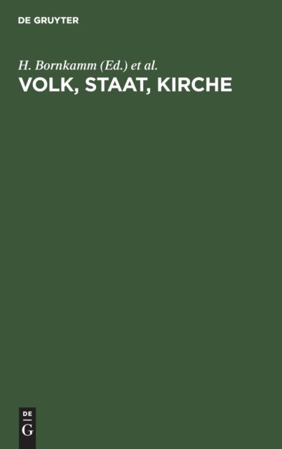 Volk, Staat, Kirche