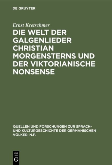 Welt der Galgenlieder Christian Morgensterns und der viktorianische Nonsense