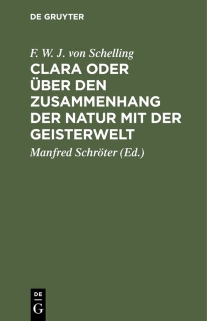 Clara Oder Uber Den Zusammenhang Der Natur Mit Der Geisterwelt