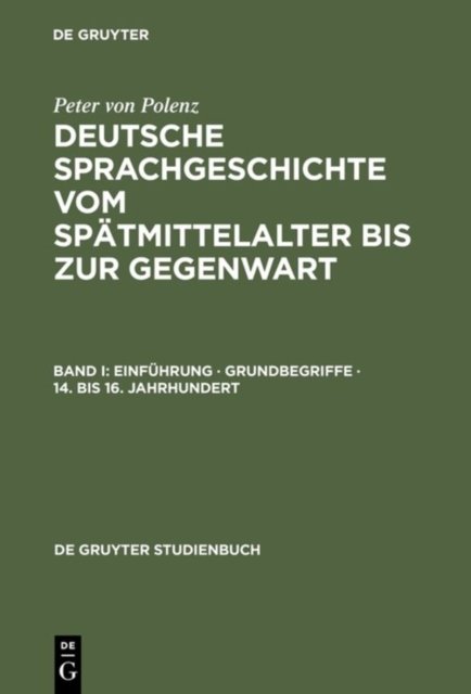 Einfuhrung · Grundbegriffe · 14. bis 16. Jahrhundert