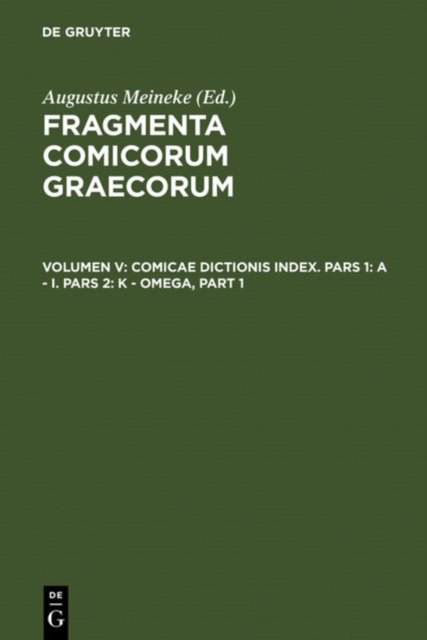 Comicae Dictionis Index