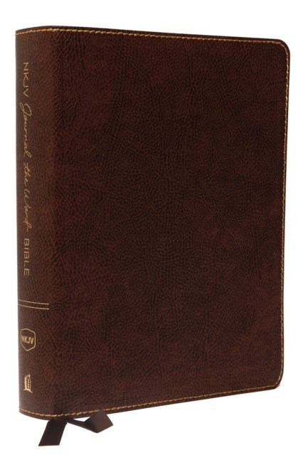 NKJV, Journal the Word Bible, Bonded Leather, Brown, Red Letter, Comfort Print