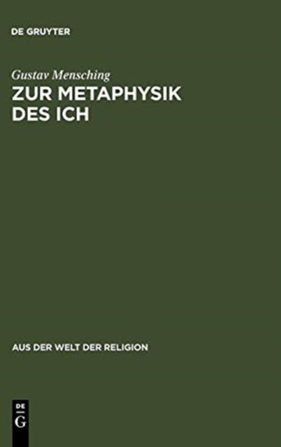 Zur Metaphysik Des Ich