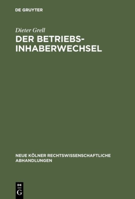 Betriebsinhaberwechsel