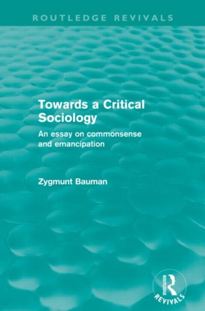 Towards a Critical Sociology (Routledge Revivals)