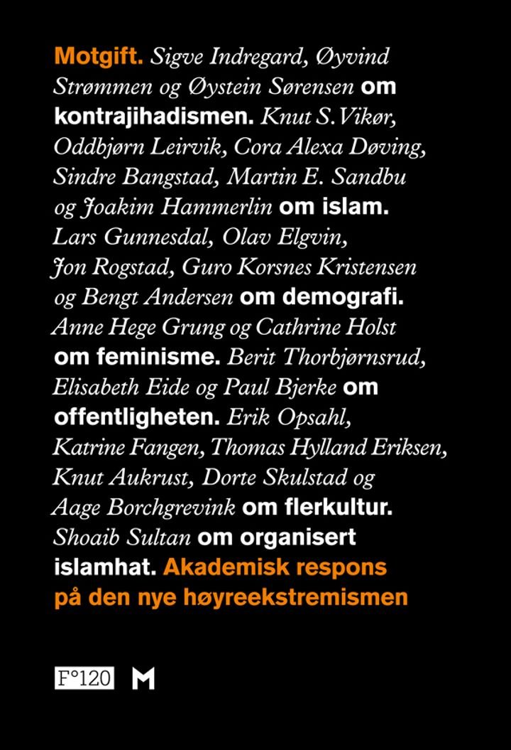 Motgift - akademisk respons på den nye høyreekstremismen
