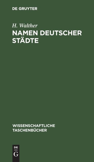 Namen Deutscher Stadte