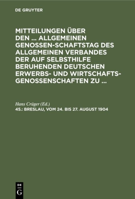 Breslau, Vom 24. Bis 27. August 1904