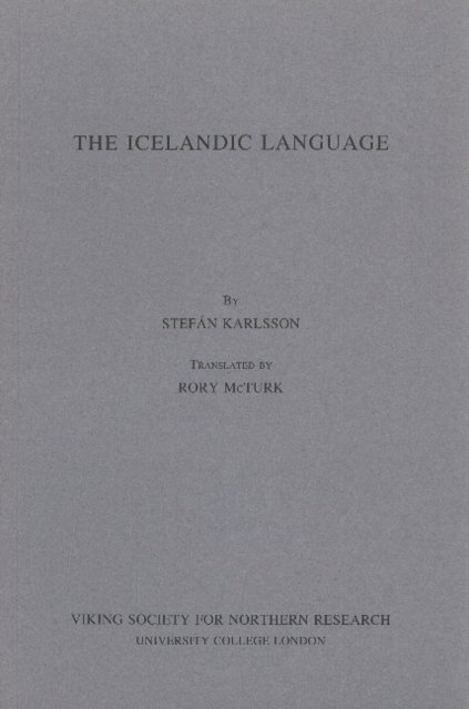 Icelandic Language