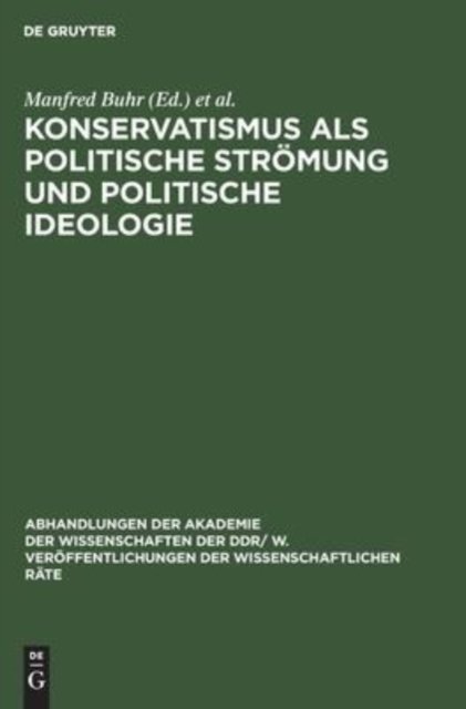 Konservatismus ALS Politische Stromung Und Politische Ideologie